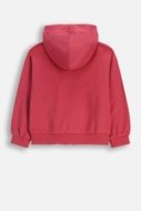 COCCODRILLO džemperis ar rāvējslēdzēju ar kapuci, sarkans, WC6132401GGK-017-104, 104 izmērs