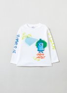 OVS BOY9-36M T-SHIRT L/S 2M 30-36 WHITE 001819384
