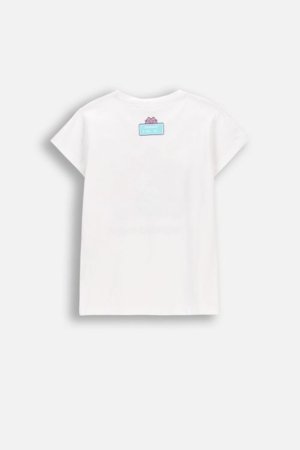 COCCODRILLO t-krekls ar īsam piedurknēm, balti, WC6143214LGD-001-140, 140 cm 