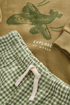 NEXT džemperis un šorti, E60686, 62-68 cm