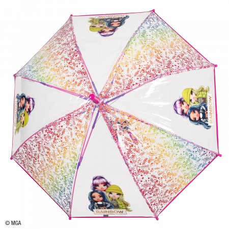 PERLETTI caurspīdīgs lietussargs Rainbow High 45/8, 75421 75421