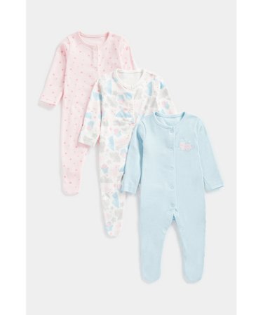 MOTHERCARE zīdaiņu kombinezons, 3 gab., FE111 