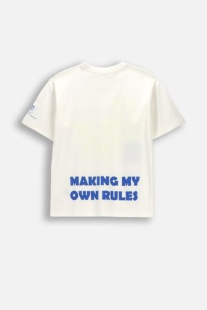 COCCODRILLO t-krekls ar īsam piedurknēm, ecru, WC6143201NBJ-003-164, 164 cm 