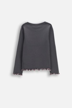 COCCODRILLO t-krekls ar garām piedurknēm, pelēki, cm 