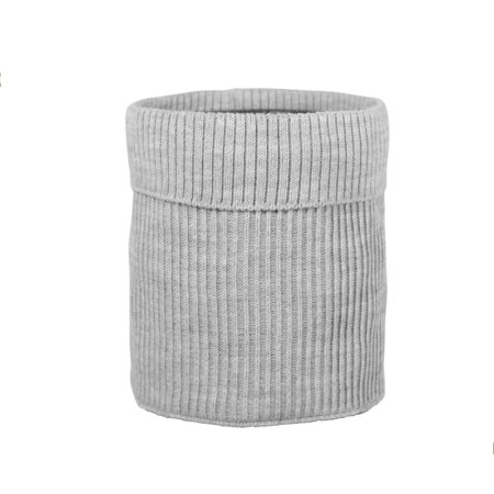 PUPILL adīta apkakle TUBE SCARF, pelēka, one size 