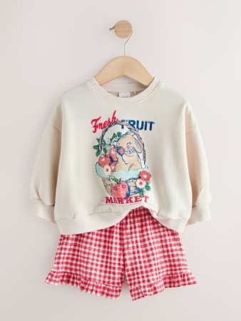 NEXT džemperis + šorti, V09117, 104 cm 