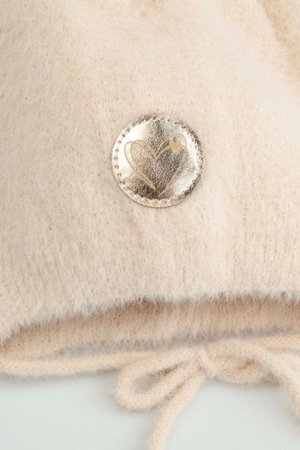 COCCODRILLO cepure ACCESSORIES WINTER GIRL, krēmveida, ZC5364102AWG-002-048, 48 cm