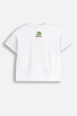 COCCODRILLO krekls ar īsām piedurknēm LICENCE GIRL, balta, WC5143210LGD-001-164, 164 cm 