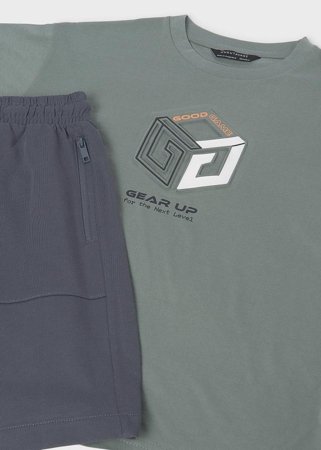 MAYORAL t-krekls ar šorti, bayleaf, 6.690-43, 152  cm 