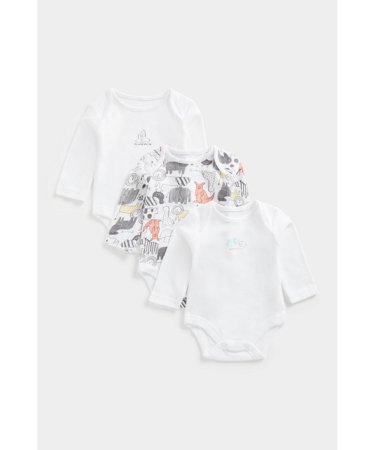 MOTHERCARE bodijs ar garām piedurknēm, 3 gab., CB325 594978