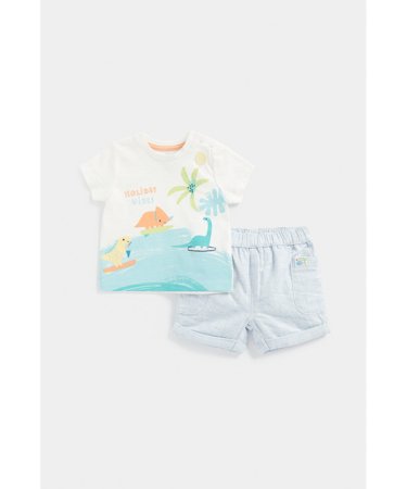 MOTHERCARE t-krekls ar īsam piedurknēm + šorti, EC555 629041