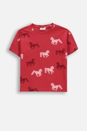 COCCODRILLO t-krekls ar īsam piedurknēm, sarkani, WC6143201GGK-017-110, 110 izmērs 