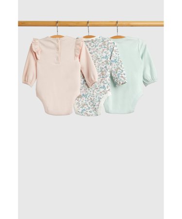 MOTHERCARE bodijs ar garām piedurknēm 3 gab., IF479 74 
