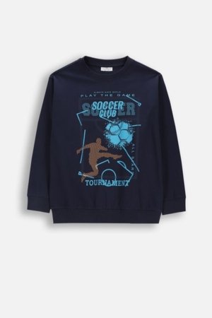 COCCODRILLO t-krekls ar garām piedurknēm, zili, cm 