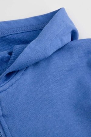 COCCODRILLO džemperis ar rāvējslēdzēju ar kapuci, zils, cm 