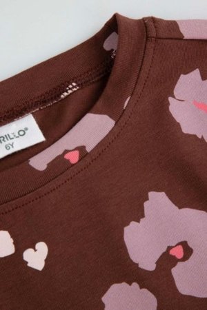 COCCODRILLO t-krekli CRAFT PUNK GIRL KIDS, brūns, ZC5143103CGK-018-122, 122 cm 