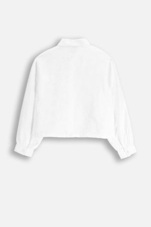 COCCODRILLO krekls ar garām piedurknēm ELEGANT JUNIOR GIRL, balta, WC5140101EJG-001-164, 164 cm 