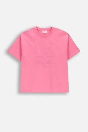 COCCODRILLO t-krekls ar īsam piedurknēm, rozā, WC6143201FGJ-007-134, 134 izmērs 