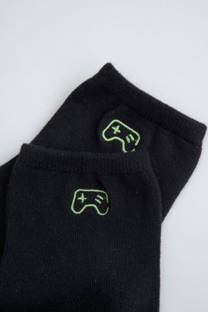 COCCODRILLO zeķes, melni, cm 