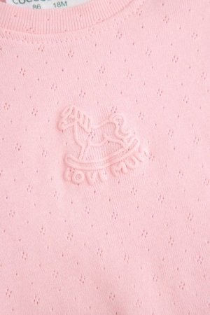 COCCODRILLO bodijs ar īsam piedurknēm, rozā, izmērs 