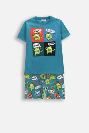 COCCODRILLO pidžama, zaļa, WC6448212PJS-022-104, 104/110 izmērs 