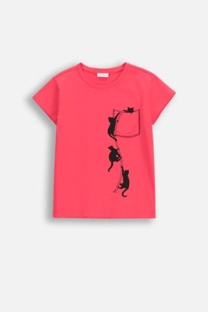 COCCODRILLO krekls ar īsām piedurknēm EVERYDAY GIRL A, tumši rozā, WC5143216VGA-008-152, 152 cm 