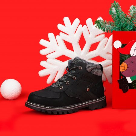 BEPPI ziemas zābaki, melni, 30 izmērs, 2188911 2188911-31