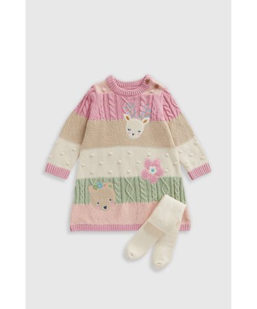 MOTHERCARE kleita ar garām piedurknēm un zeķubikses, JL524 116 