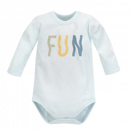 PINOKIO bodijs ar garām piedurknēm FUN TIME, gaiši zils, 74 cm, 1-02-2203-04 1-02-2203-04-062MJ