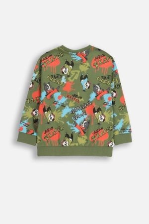 COCCODRILLO t-krekli SPORTS BOY KIDS, zaļš, ZC5143102SBK-027-116, 116 cm 