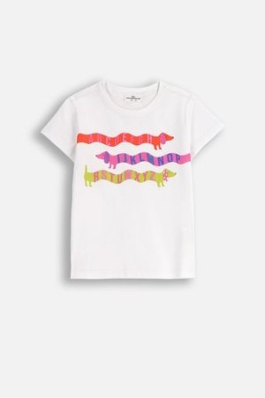 COCCODRILLO t-krekli ACADEMY GIRL KIDS, baltā, cm 