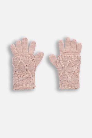 COCCODRILLO cimdi ACCESSORIES WINTER GIRL, rozā, ZC5360308AWG-033-XXL, XXL cm