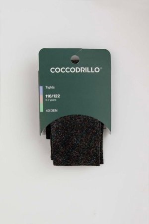 COCCODRILLO zeķubikses TIGHT MICROFIBRE COLORFUL, melns, ZC5380316TMC-021-128, 128/134 cm