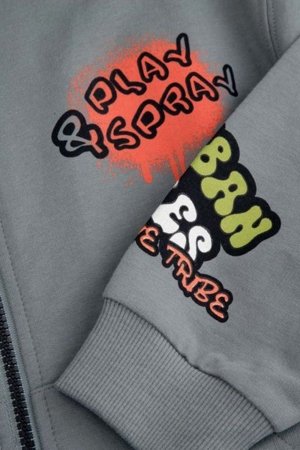 COCCODRILLO džemperis SPORTS BOY KIDS, pelēks, ZC5132201SBK-019-116, 116 cm