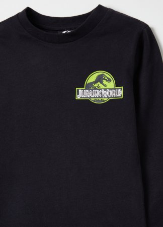 OVS BOY3-10Y T-SHIRT L/S 2H 7-8 BLACK 001894866 