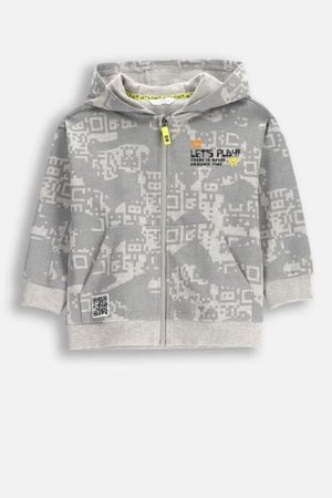 COCCODRILLO džemperis ar kapuci GAMER BOY KIDS, pelēks, WC5132401GBK-019-122, 122 cm 