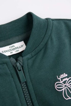 COCCODRILLO džemperis HAPPY PUPPY GIRL NEWBORN, zaļš, ZC5132204HGN-011-086, 86 cm