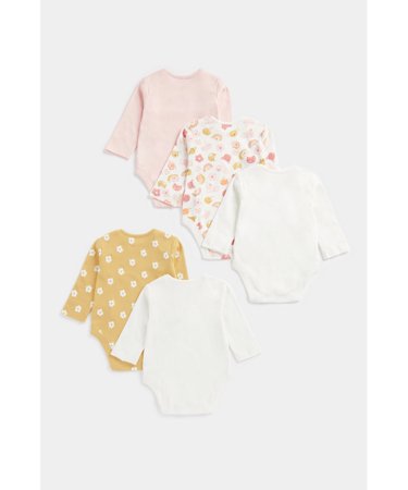 MOTHERCARE bodijs ar garām piedurknēm, 5 gab., FC114 