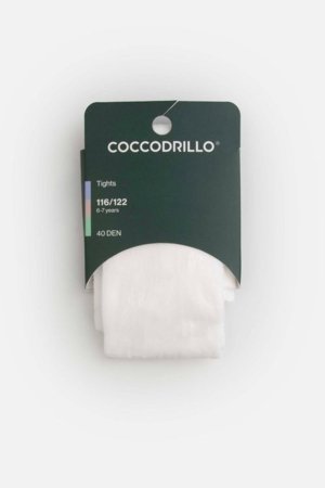 COCCODRILLO zeķubikses, balti, WC6380311TMC-001-104, 104/110 izmērs 