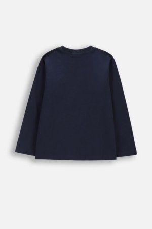 COCCODRILLO t-krekls ar garām piedurknēm, tumši zili, cm 