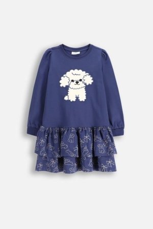 COCCODRILLO kleita FROSTING PUDDLE GIRL KIDS, zils, cm 