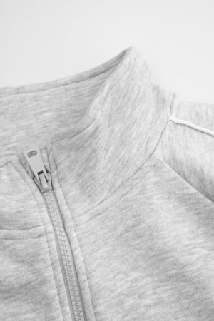 COCCODRILLO džemperis ar rāvējslēdzēju, pelēks, cm 