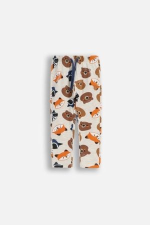 COCCODRILLO legingi FOREST FRIENDS BOY NEWBORN, pelēks, ZC5122102FBN-019-086, 86 cm 