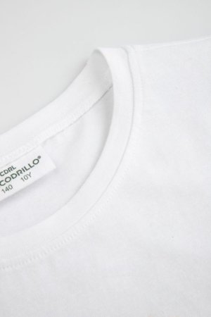 COCCODRILLO t-krekls ar īsam piedurknēm, balti, cm 