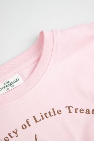 COCCODRILLO t-krekls ar īsam piedurknēm, rozā, cm 
