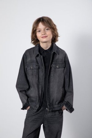 COCCODRILLO džinsu jaka, pelēks, WC6152301CJB-019-134, 134 cm 