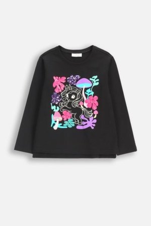 COCCODRILLO t-krekls RAVE GIRL KIDS, melns, cm 