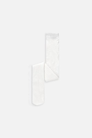 COCCODRILLO zeķubikses TIGHT MICROFIBRE COLORFUL, baltas, WC4380306TMC-001- 