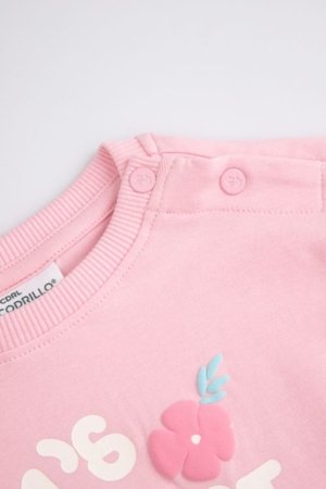 COCCODRILLO t-krekls ar garām piedurknēm, smilšu krāsa, izmērs 