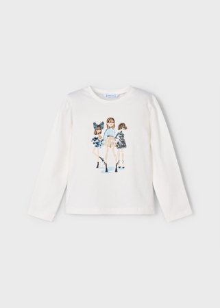 MAYORAL kleita, cream-navy, 4.011-93, 10 cm 